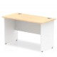 Rayleigh Two-Tone Shallow Panel End Straight Office Desk